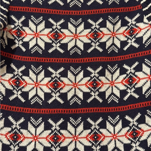 Hanna Andersson Size 80/18-24 Months Fair Aisle Pleated Sweater Dress - Picture 15 of 16